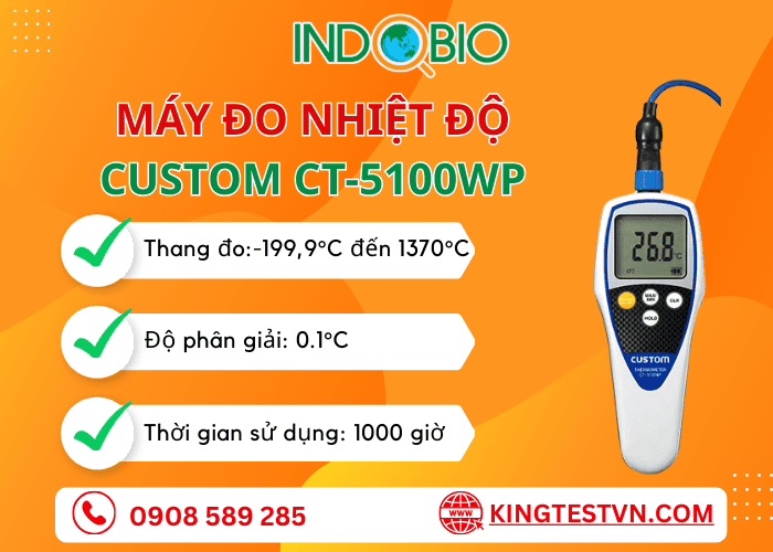 Máy đo nhiệt độ Custom CT-5100WP